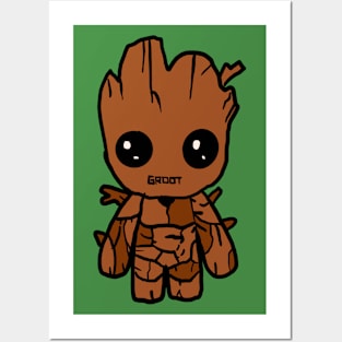 Cute Groot Posters and Art